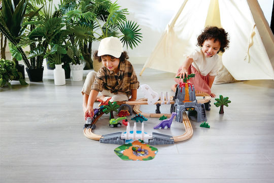 Hape Set with Train made of Wood for 3+ years+ Years