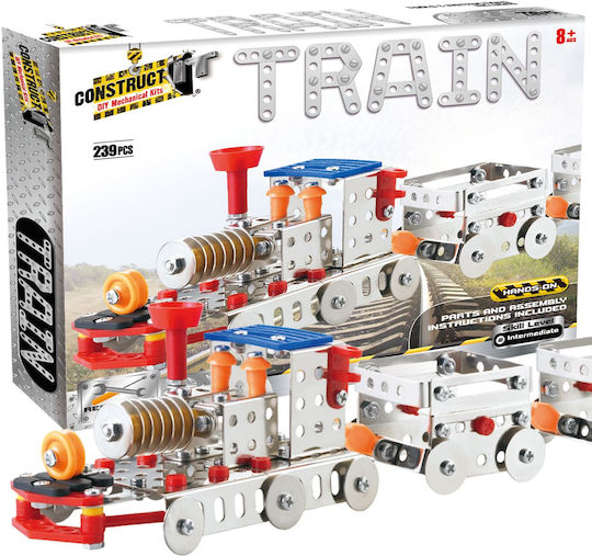 Stem Steam Locomotive Kit Two Wagons Intermediate Level Set mit Zug für 8++ Jahre