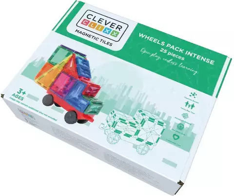 Cleverclixx Magnetisches Bau- und Konstruktionsspielzeug Für Kinder Ab 3 Jahren
