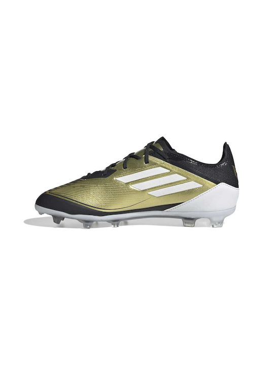 Adidas F50 Pro Fg Messi Kids Molded Soccer Shoes Gold