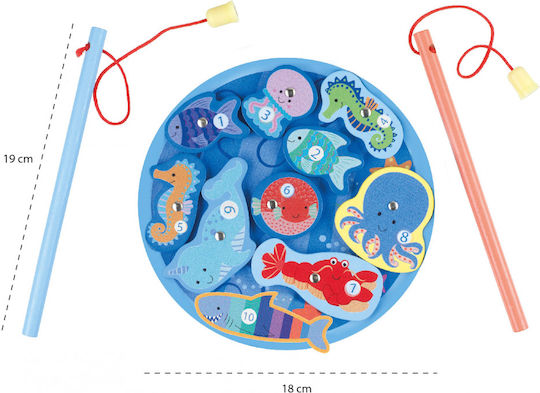 Orange Tree Toys Jucărie de Pescuit din Lemn pentru 12++ Luni