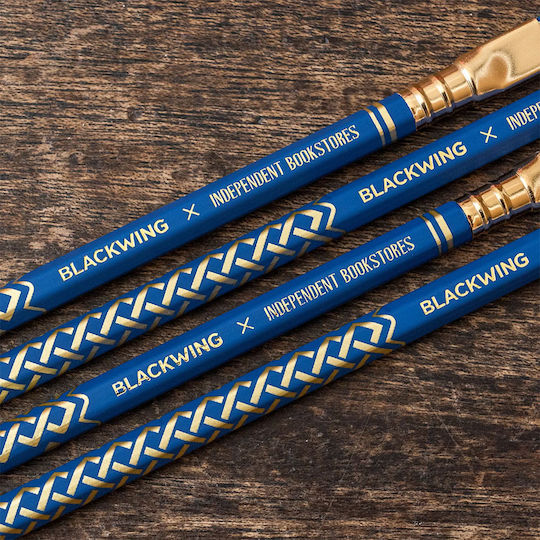Blackwing Pencil Set with Eraser Blue 12pcs