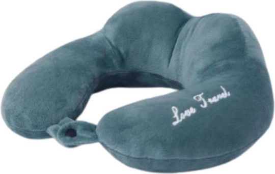 Edman Travel Pillow Travel Set Mask and Pillow 30x30x9cm Blue
