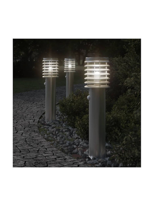 vidaXL Φωτιστικό Κολωνάκι Εξωτερικού Χώρου 40W IP44 για Ντουί E27 Ασημί