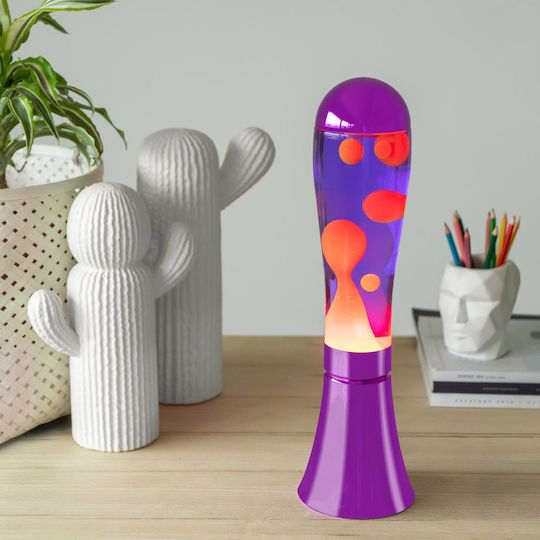 Balvi Decorative Lamp Lava Lamp with Socket for Bulb E14 Purple