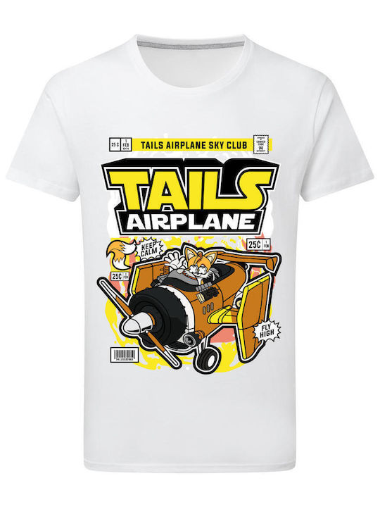 Sonic Tails Airplane T-shirt White