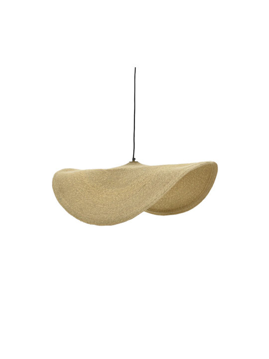 Inart Pendant Light Beige Boho with Socket E27 90x90x129cm