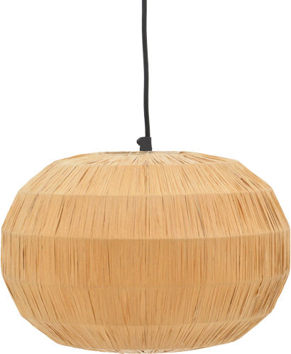 Inart Ozelia Κρεμαστό Φωτιστικό Καφέ 33x33x122εκ.