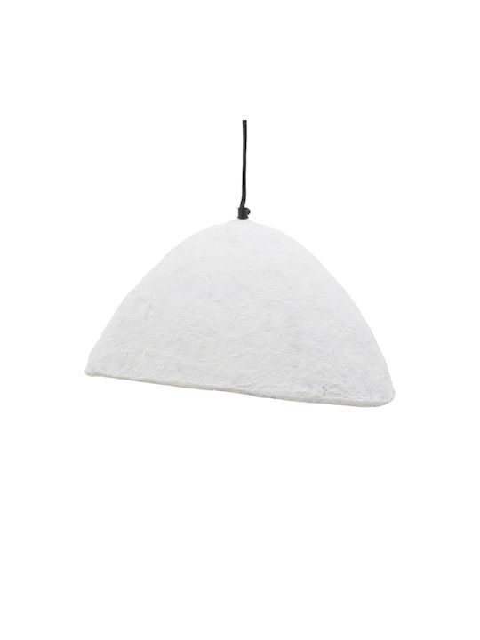 Inart Pendant Light White Boho with Socket E27 42x39x123.5cm