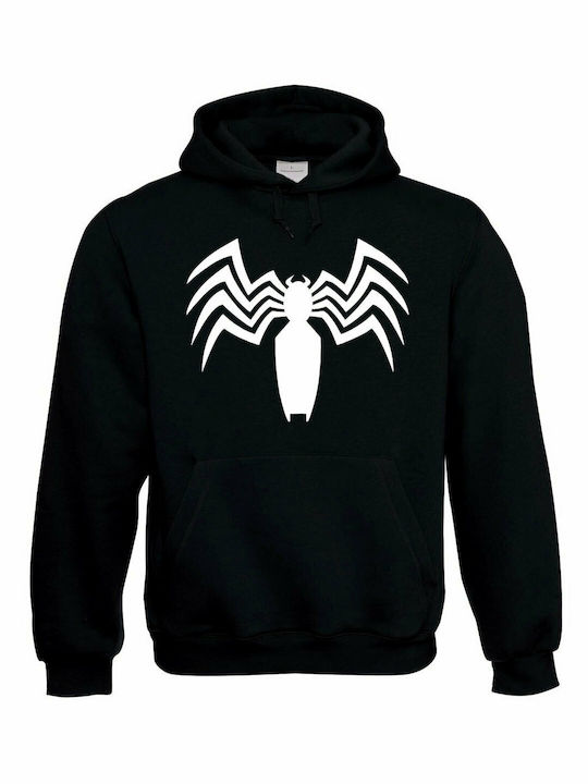 Spider Logo Hoodie Black