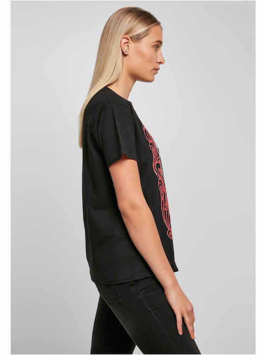 Merchcode Logo Γυναικείο T-shirt Pink Floyd Ροζ Βαμβακερό