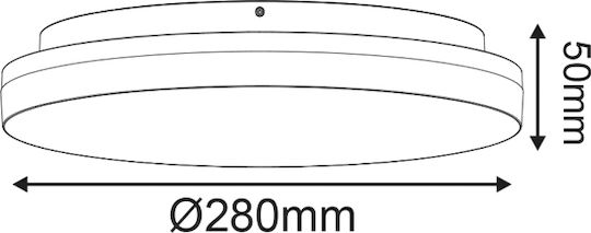 Aca Ceiling Lamp LED 24W 6500K Aca Ceiling Lamp LED 24W 6500K