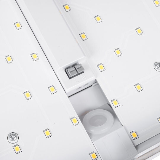 Maclean Energy Επιτοίχιο Εξωτερικό Φωτιστικό LED IP65 12W με Φυσικό Λευκό Φως