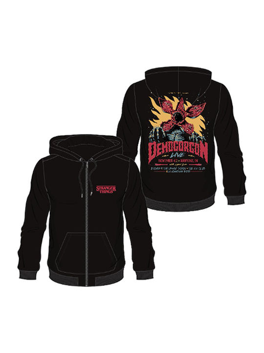 Difuzed Stranger Things Demogorgon Kapuzenpulli Schwarz