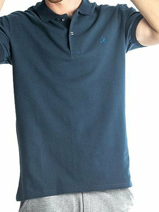 Paco & Co Herren Kurzarmshirt Polo Marineblau