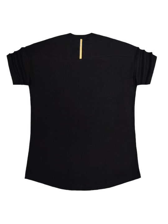 Henry Clothing 3-424 T-shirt Bărbătesc cu Mânecă Scurtă Black