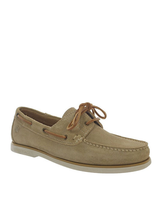 Navigator Suede Ανδρικά Boat Shoes σε Μπεζ Χρώμα