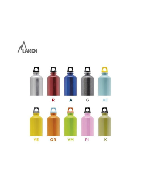 Laken Παγούρι Αλουμινίου 600ml Κόκκινο