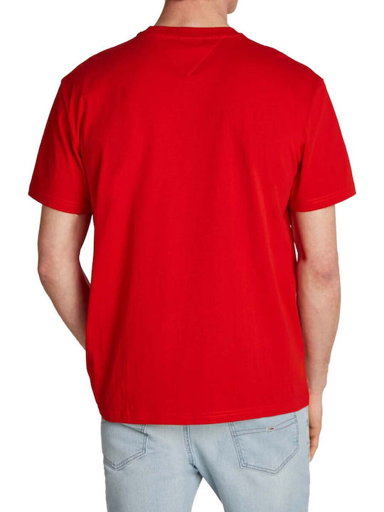 Tommy Hilfiger Herren T-Shirt Kurzarm Rot