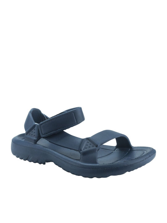 Women's Flat Sandals Sporty Navy Blue
