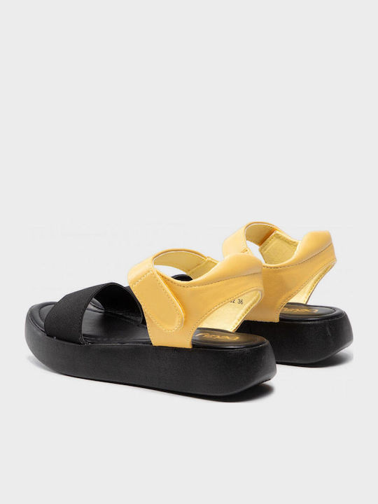 Γυναικεία Σανδάλια Flatforms Μαύρα