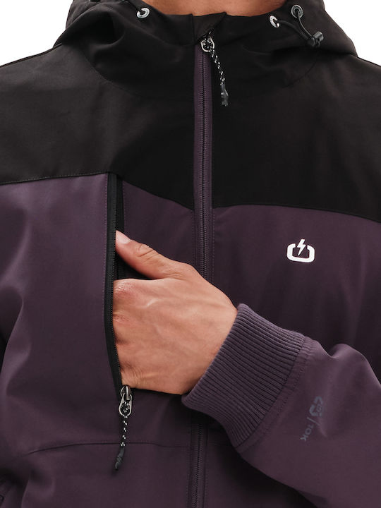 Winter Jacket Bomber Waterproof and Windproof Purple