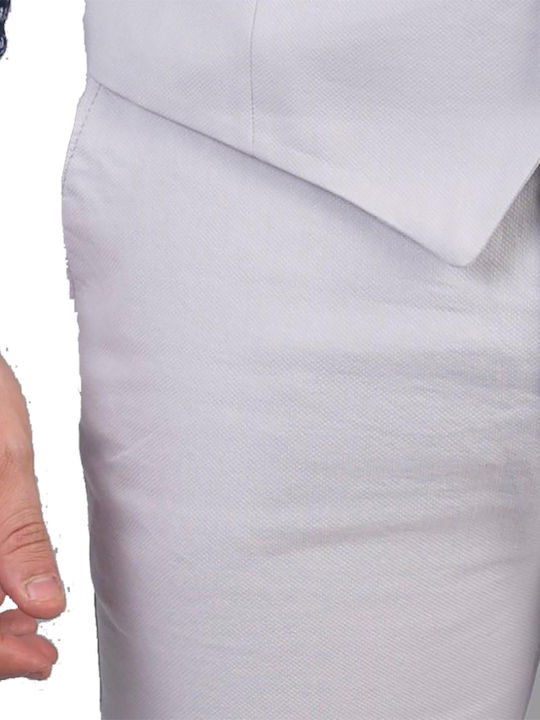 Trousers Chino Elastic in Slim Fit Gray