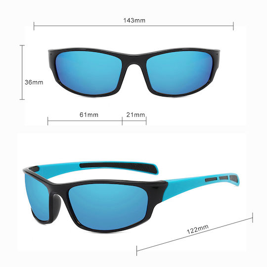 Techsuit Ochelari de ciclism 9937 cu Montură Verde și Lentile Colorat