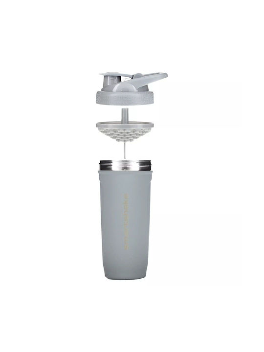 SmartShake Stainless Steel Protein Shaker 900ml Gray