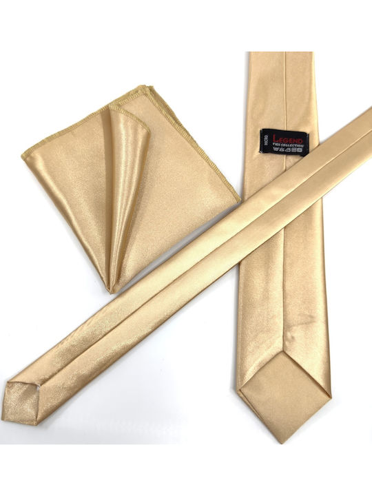 Legend Accessories Set de Cravată pentru Bărbați Tipărit în Culorea Maro