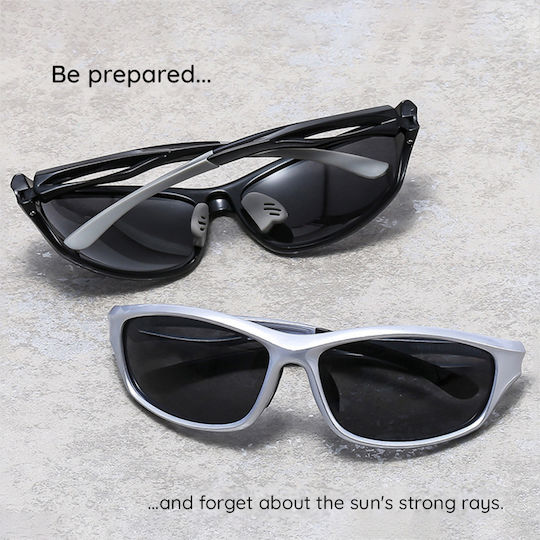 Techsuit Ochelari de ciclism 9309 cu Montură Negru și Lentile Polarizat