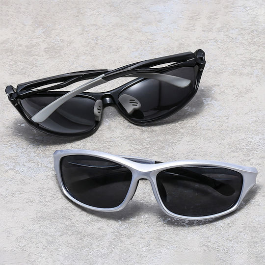 Techsuit Ochelari de ciclism 9309 cu Montură Negru și Lentile Polarizat
