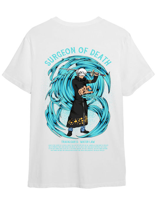 Pop Culture T-shirt One Piece Λευκό Law