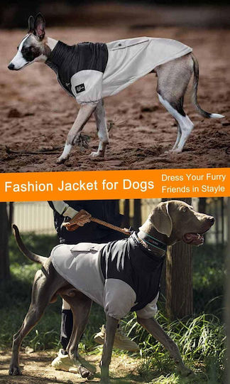Warme Winterjacke Hundeweste Polar Material Grau