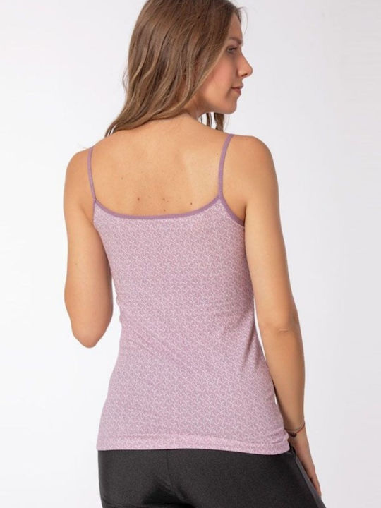 Women's T-Shirt with Spaghetti Strap Purple