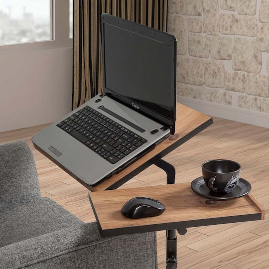 Megapap Atlantic Pine Laptop Table Τραπεζάκι για Laptop Καφέ