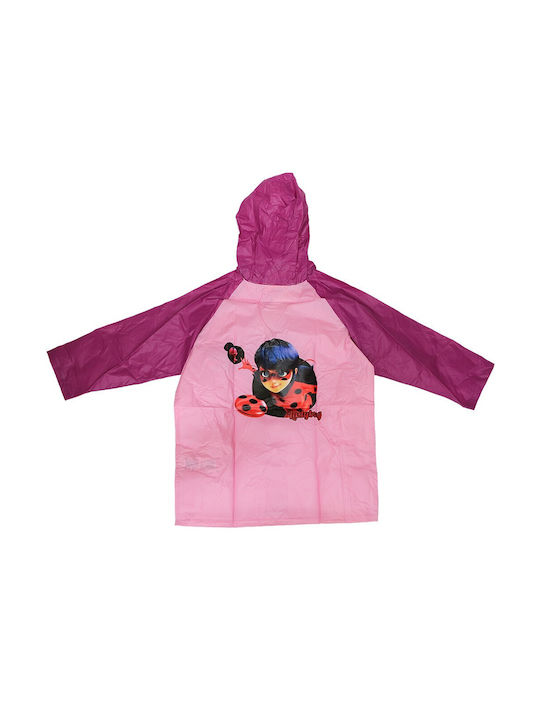 ZAG Waterproof Kids Casual Jacket with Hood Pink-Fuchsia