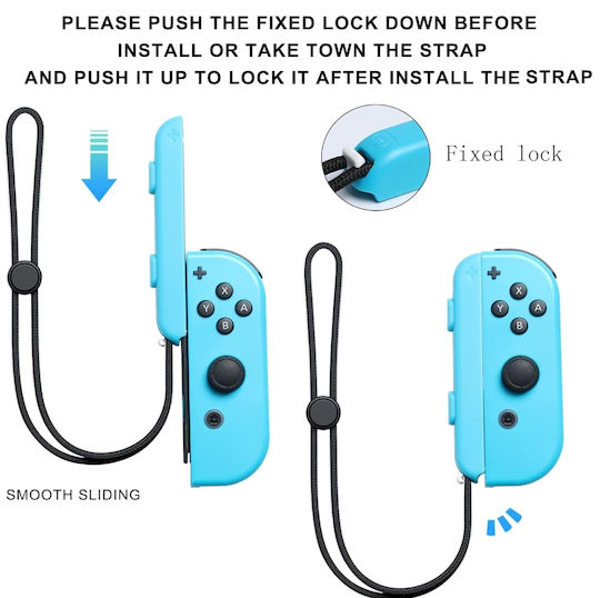 Hand/Neck Strap Χειριστηρίου για Switch σε Κόκκινο χρώμα