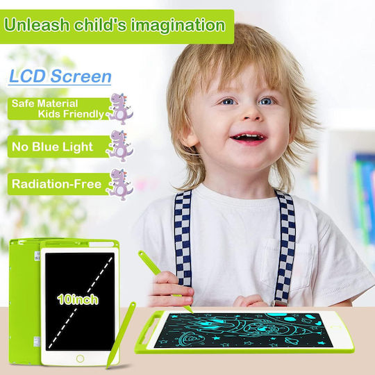 Richgv LCD Електронен таблет за писане 10" Зелен