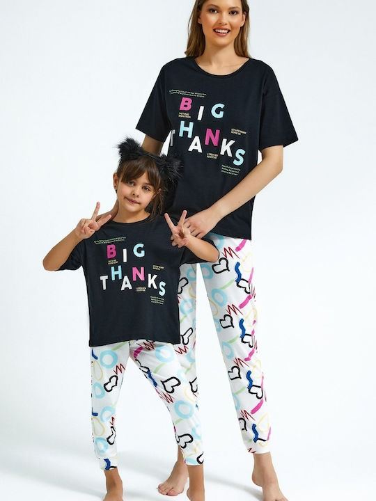 Roly Poly Sommer Damen Pyjama-Set Schwarz
