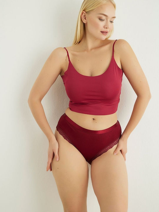 Women's Slip Burgundy
