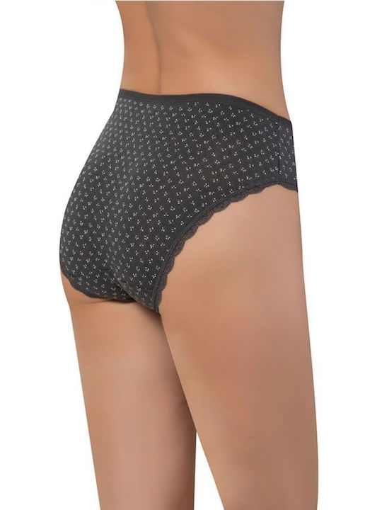 Sexen Bumbac Talie înaltă Femeie Alunecare Dark Grey