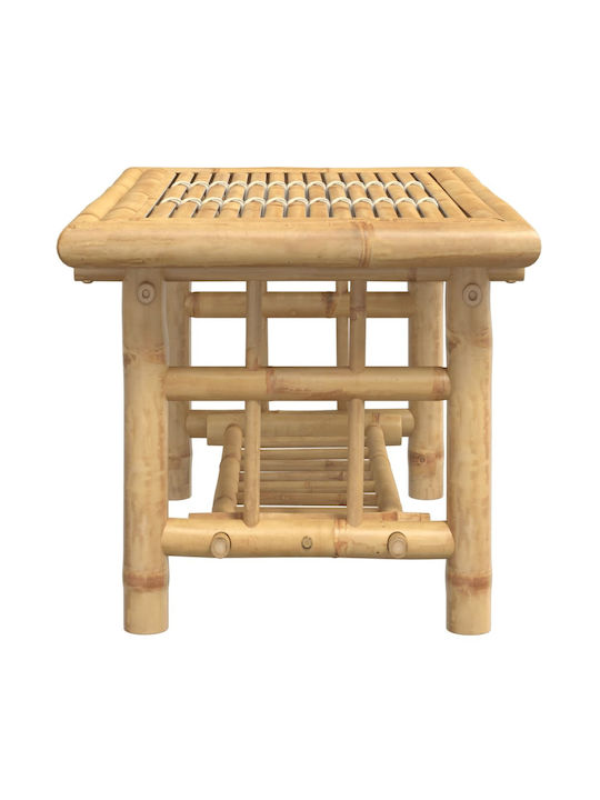 Tisch für kleine Außenbereiche aus Bambus Stabil Brown 70x45x36cm