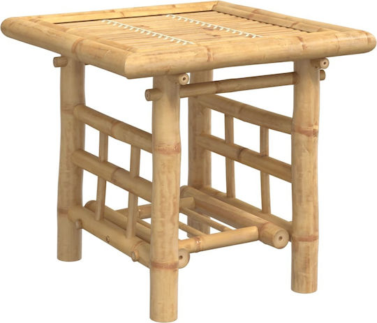 Tisch für kleine Außenbereiche aus Bambus Stabil CAFE 45x45x45cm