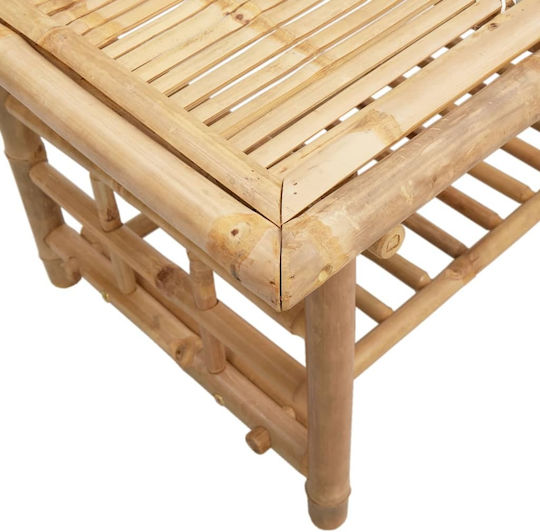 Tisch für kleine Außenbereiche aus Bambus Stabil CAFE 45x45x45cm