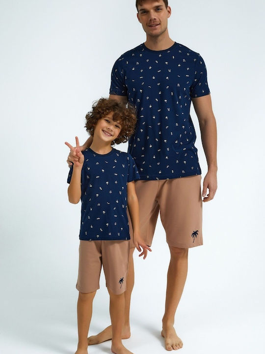 Roly Poly Palm Marineblau