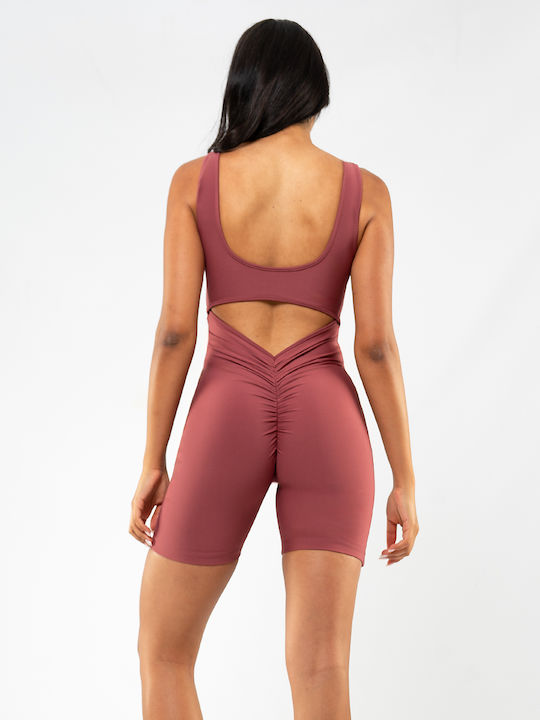 Γυναικείο Αμάνικο Ολόσωμο Σορτς Σάπιο Μήλο