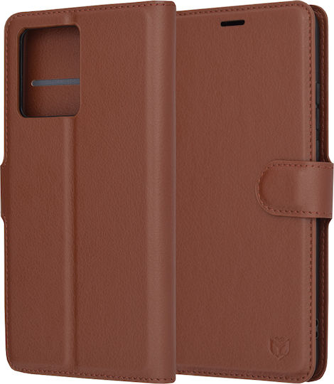 Techsuit Book Leather Brown (Motorola Edge 40 Neo)