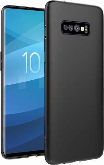 Forcell Soft Back Cover Silicone Black (Galaxy S10)