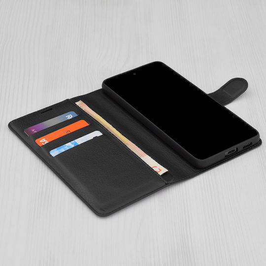 Techsuit Book Piele Negru (Galaxy A30s)
